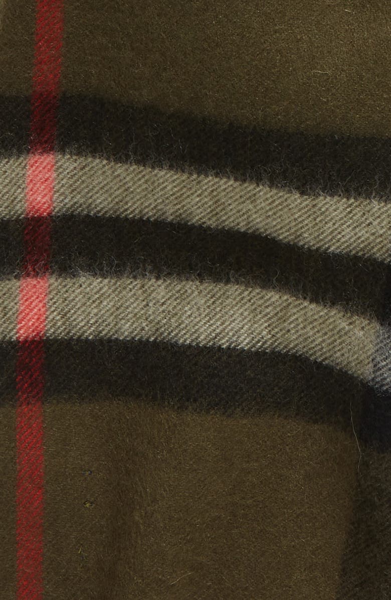 Burberry Giant Check Cashmere Scarf, Alternate, color,