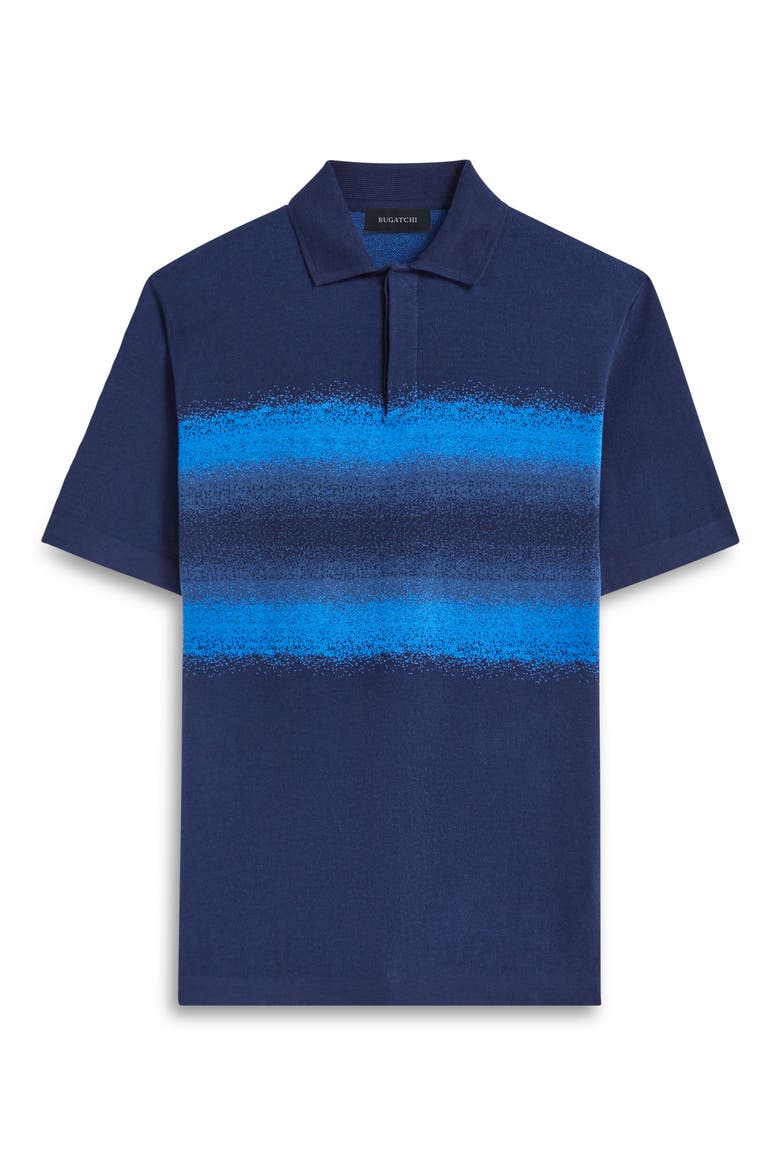 Cotton & Silk Polo, Alternate, color, NAVY
