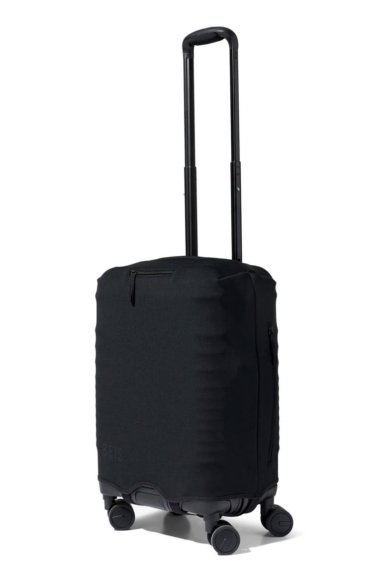 The Hybrid Check-In Luggage Cover, Alternate, color, BLACK