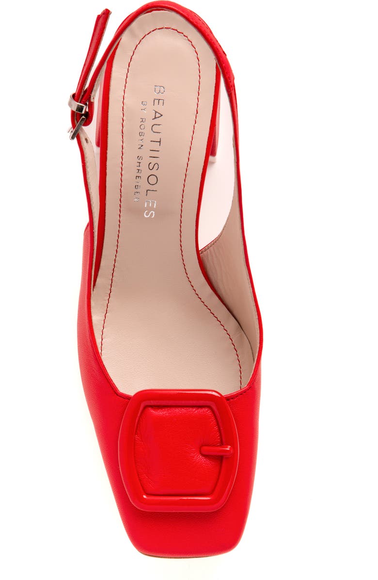 BEAUTIISOLES Duchess Slingback Pump, Alternate, color, Red