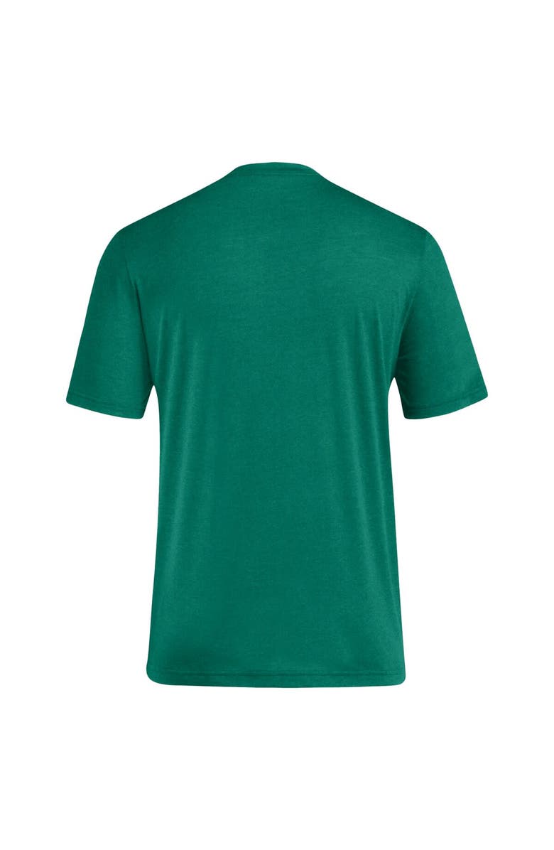 adidas Men's adidas Green Miami Hurricanes Locker Swish Tri-Blend T-Shirt, Alternate, color, Green