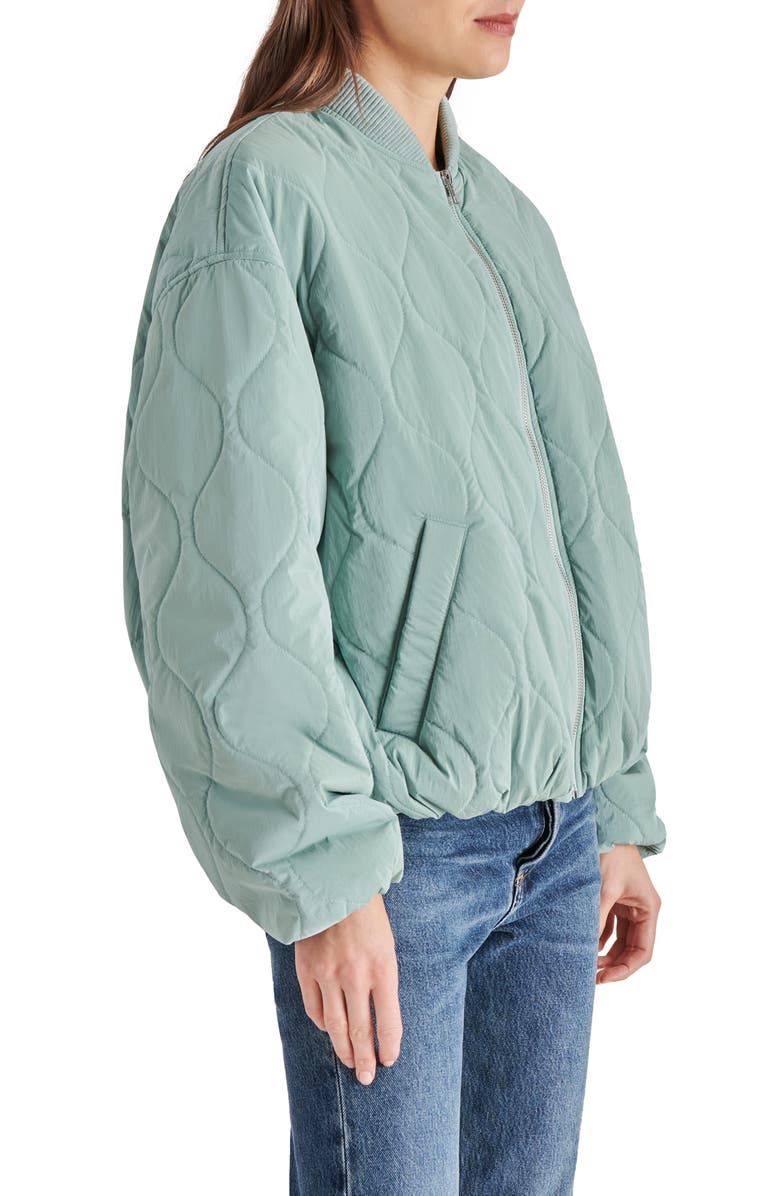 Steve Madden Vida Quilted Bomber Jacket, Alternate, color, 