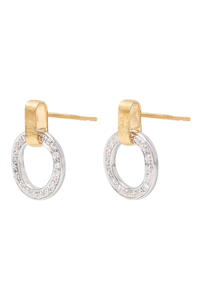 Jaipur Diamond Link Station Earrings, Alternate, color, YELLOW GOLD