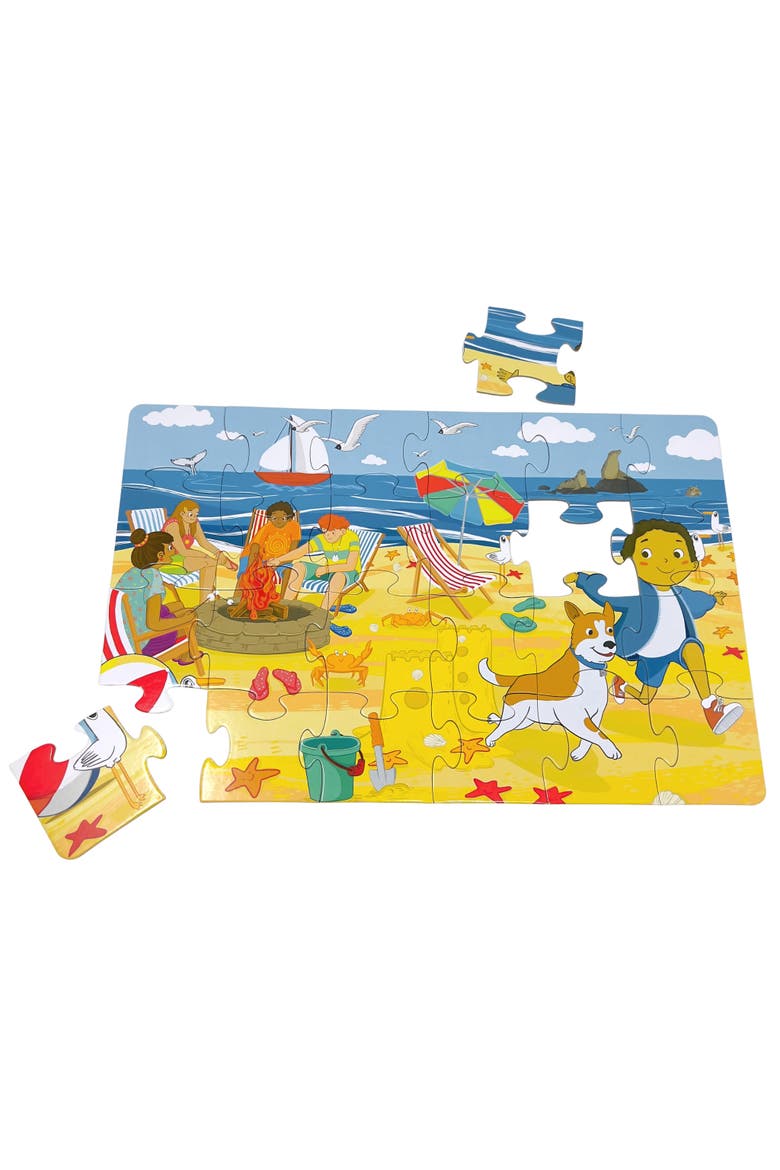Little Likes Kids Upbounders Low Tide at Ocean Beach 24 Piece Puzzle, Alternate, color, Multicolored