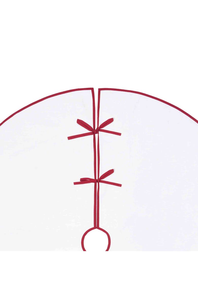 C&F Home Botanical Holly Leaves & Berries 100% Cotton Christmas Tree Skirt 54", Alternate, color, Green