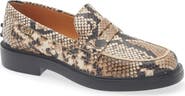 Tod's Python Embossed Leather Penny Loafer