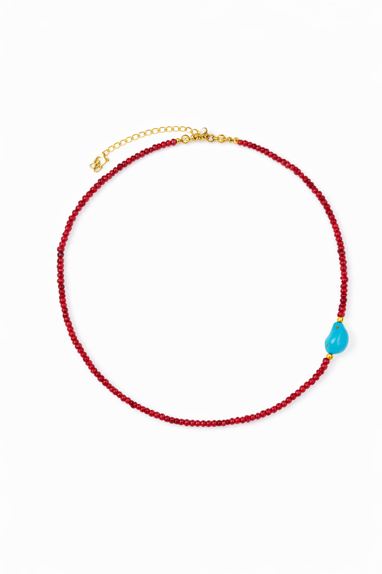 Felice Beaded Necklace, Main, color, Gold