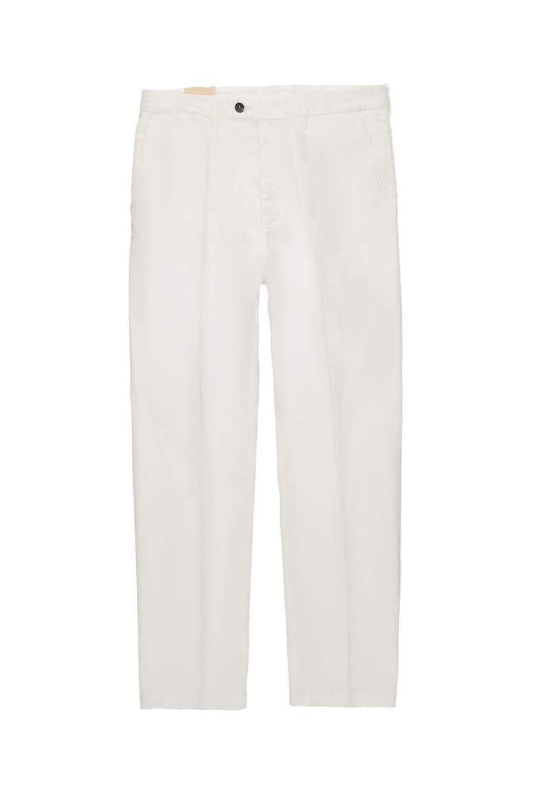 Kent Cotton Indigo Rinse Chino Trousers, Main, color, WHITE