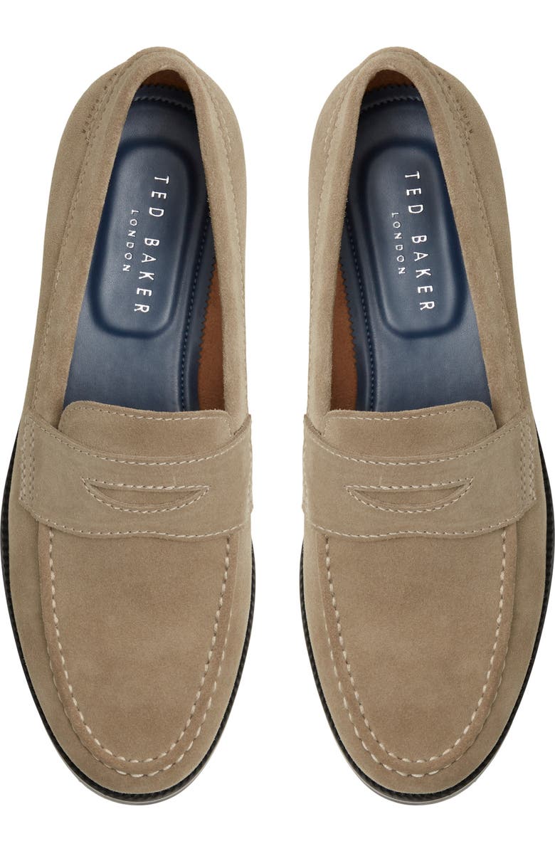 Ted Baker London Parliament Penny Loafer, Alternate, color, Khaki