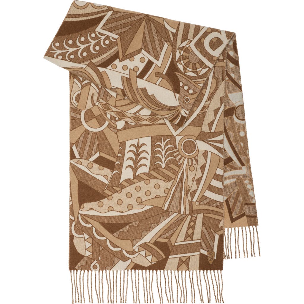 BURBERRY BURBERRY CAROUSEL EKD CASHMERE SCARF