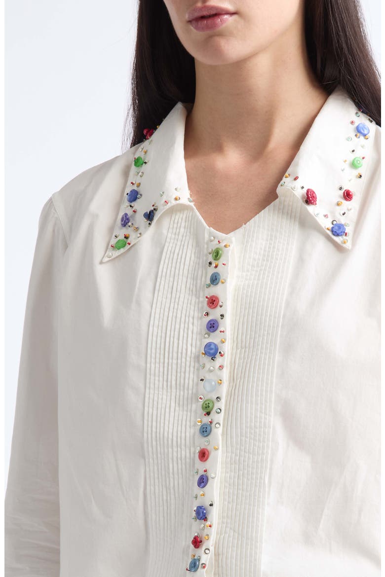 Button Jar Cotton Shirt, Alternate, color, WHITE MULTI