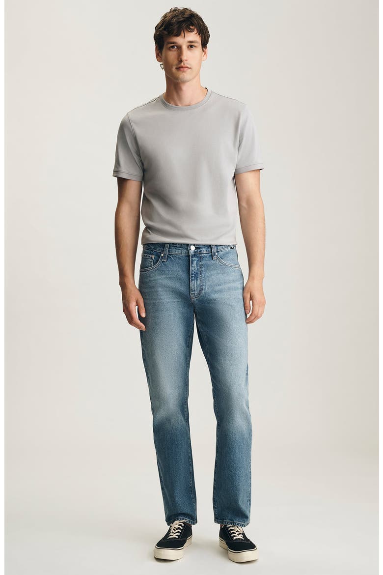Zach Straight Leg Jeans, Alternate, color, MID BRUSHED CLASSIC