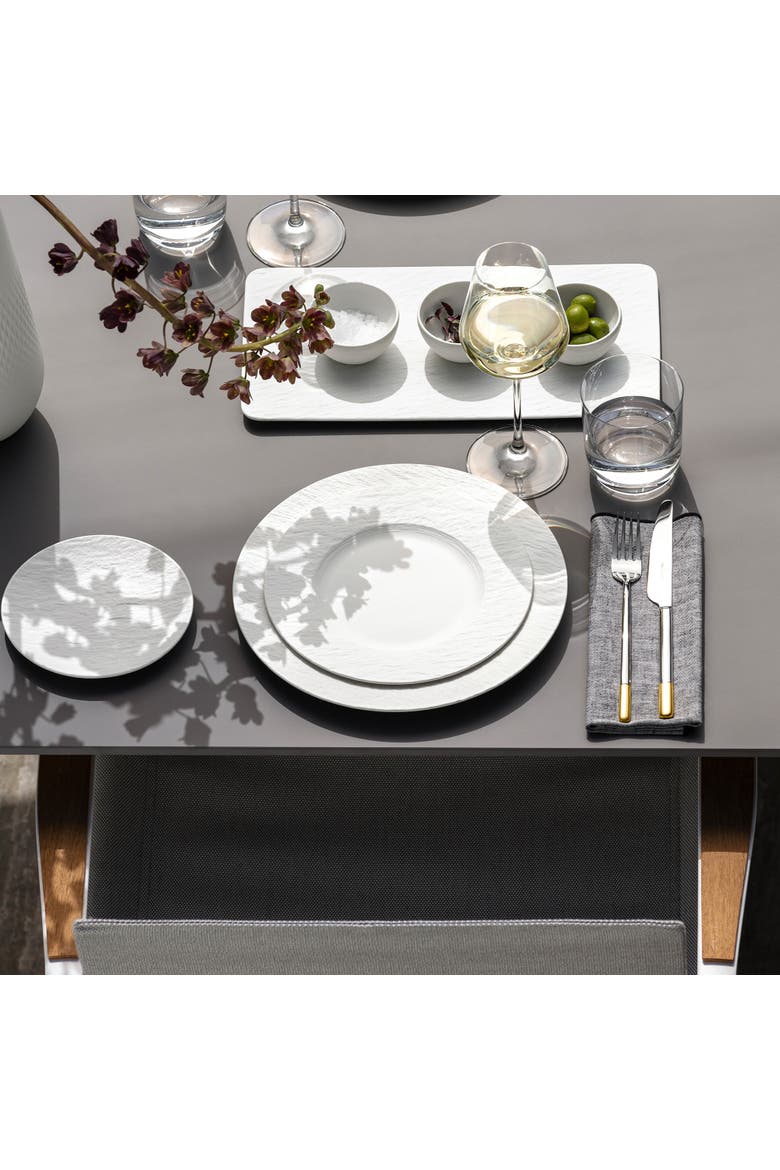 Manufacture Rock blanc Dinner Plate, Alternate, color, white