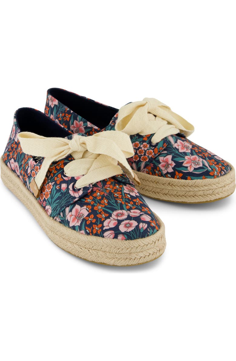 TOMS Carlup Espadrille Sneaker, Alternate, color, Medium Blue