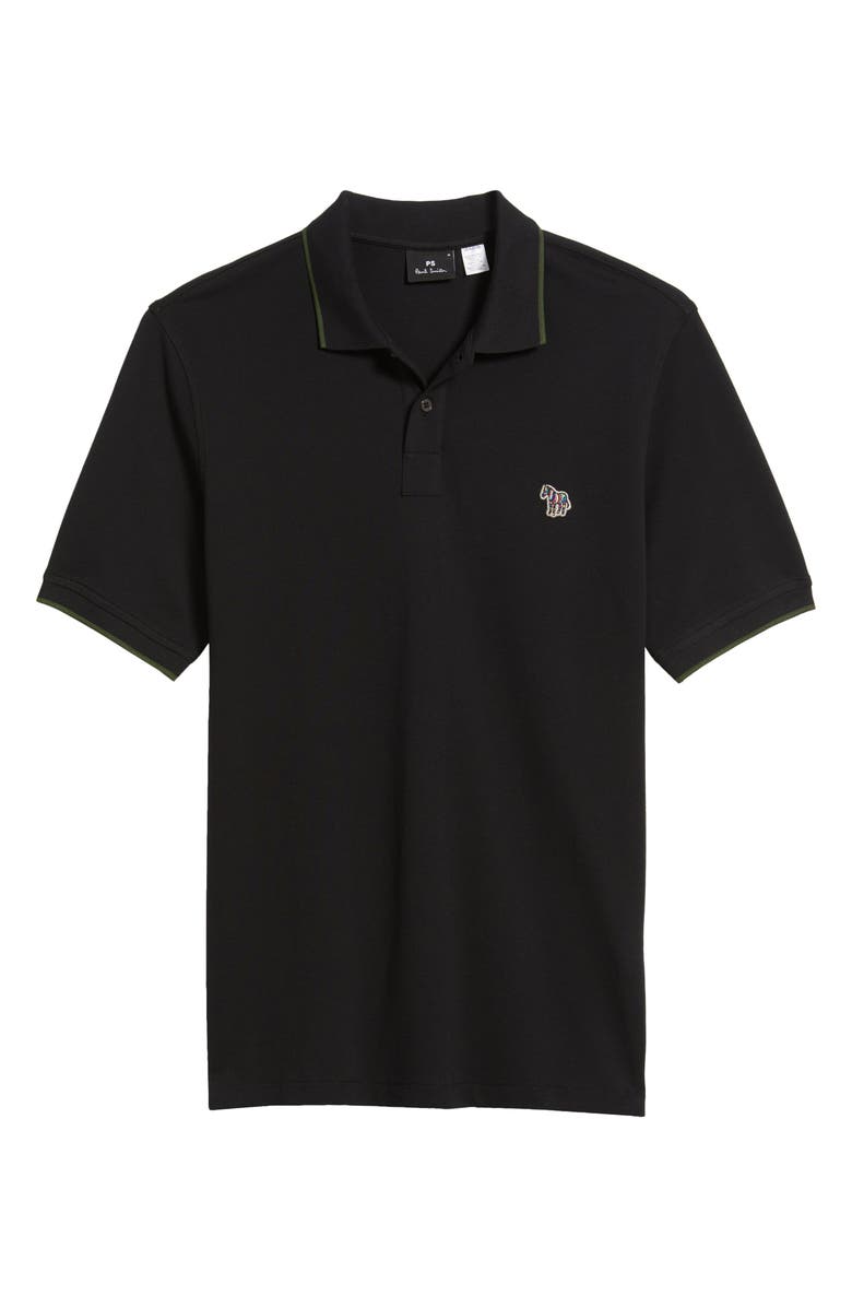PS Paul Smith Zebra Organic Cotton Piqué Polo, Alternate, color, 