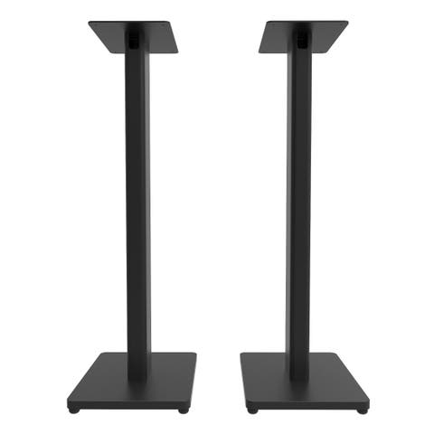 ST 28" Universal Bookshelf Speaker Floor Stand - Pair (Black)