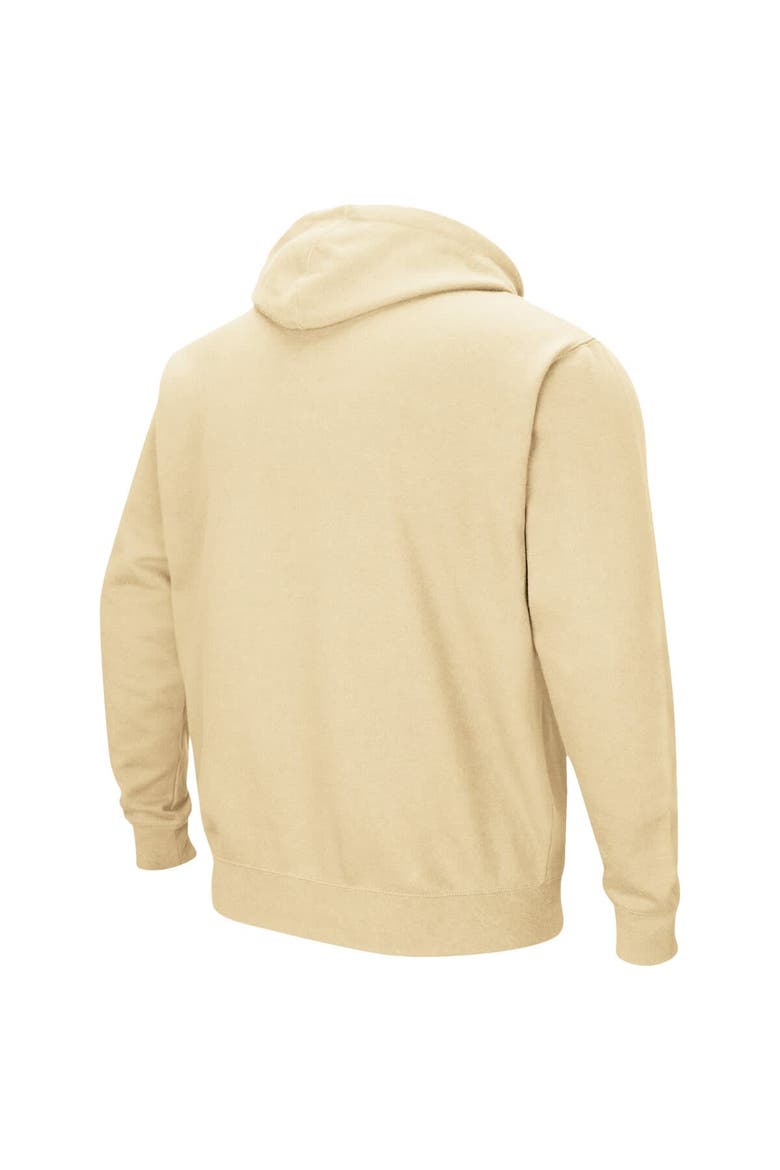 Men's Colosseum Gold Colorado Buffaloes Arch & Logo 3.0 Pullover Hoodie, Alternate, color, Gold