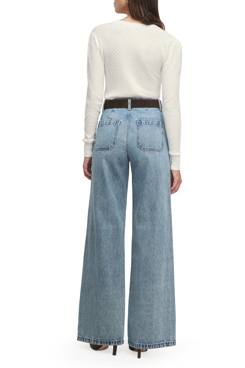 The Mischa Super High Waist Wide Leg Jeans, Alternate, color, DUBLIN