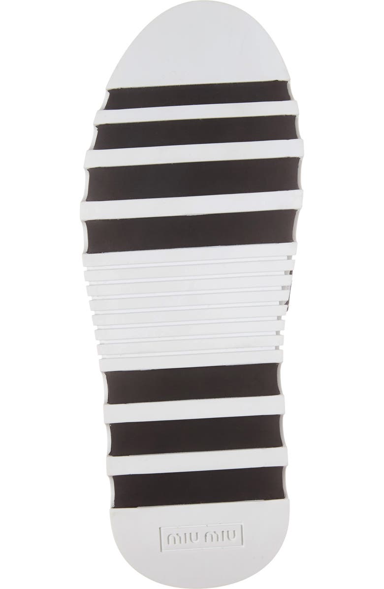 Miu Miu Logo Strap Platform Sneaker, Alternate, color,
