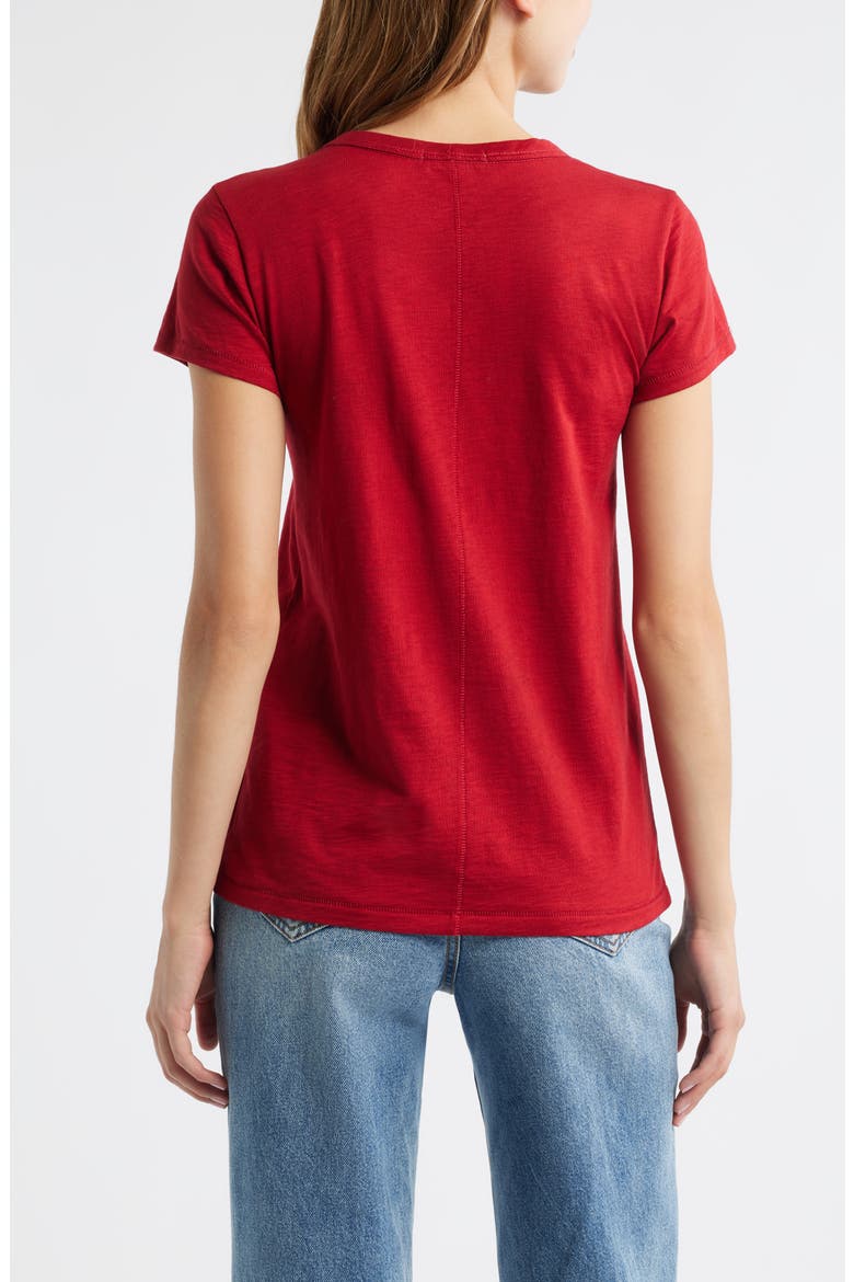 The Slub Cotton T-Shirt, Alternate, color, RUBY