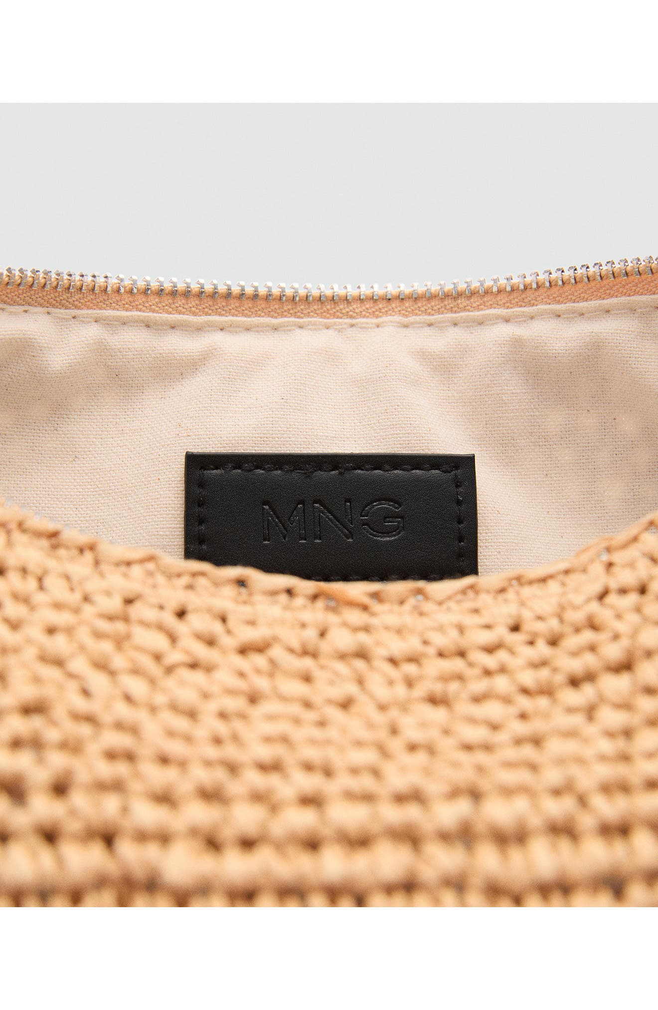 MANGO Braided Straw Shoulder Bag, Alternate, color, 