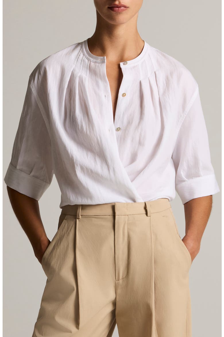 Pleated Top, Main, color, OPTIC WHITE