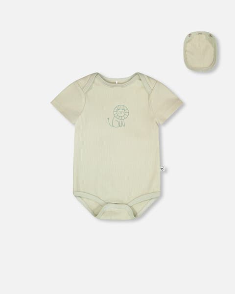 Evolutive Jersey Lion Print Bodysuit (Baby)