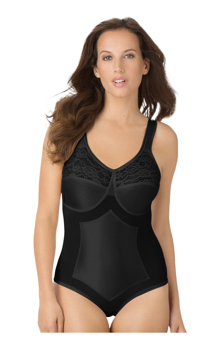 Secret Solutions Bodybrief Power Mesh Firm Control, Main, color, Black