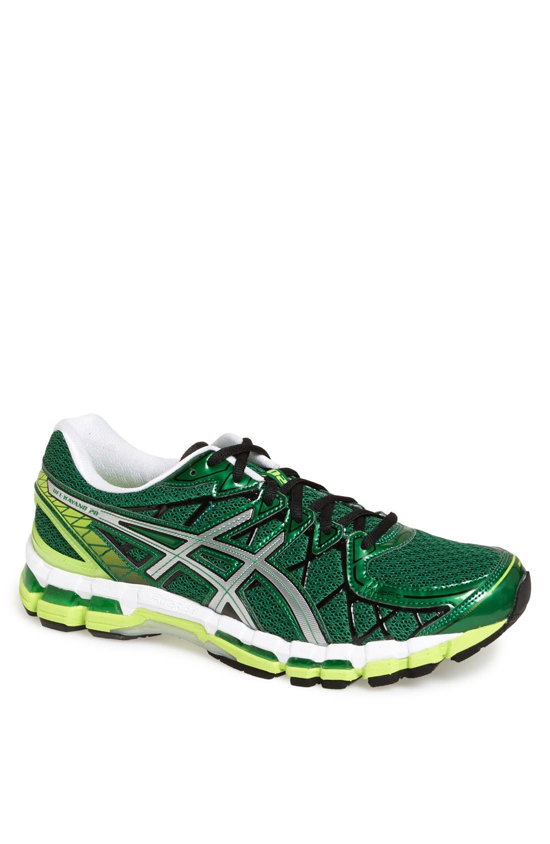 GEL-KAYANO® 20 Running Shoe, Main, color, PINE/ LIGHTNING/ WHITE