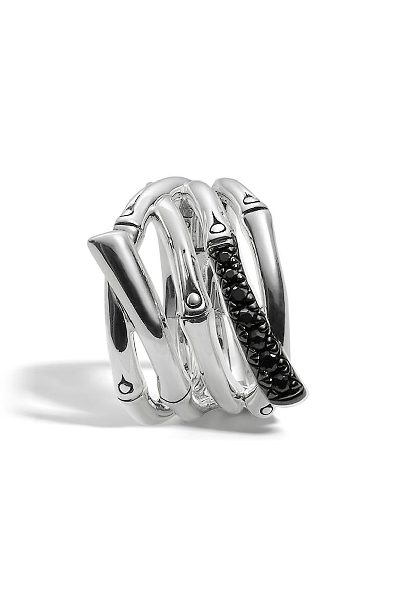 John Hardy 'Bamboo - Lava' Wide Ring, Alternate, color,