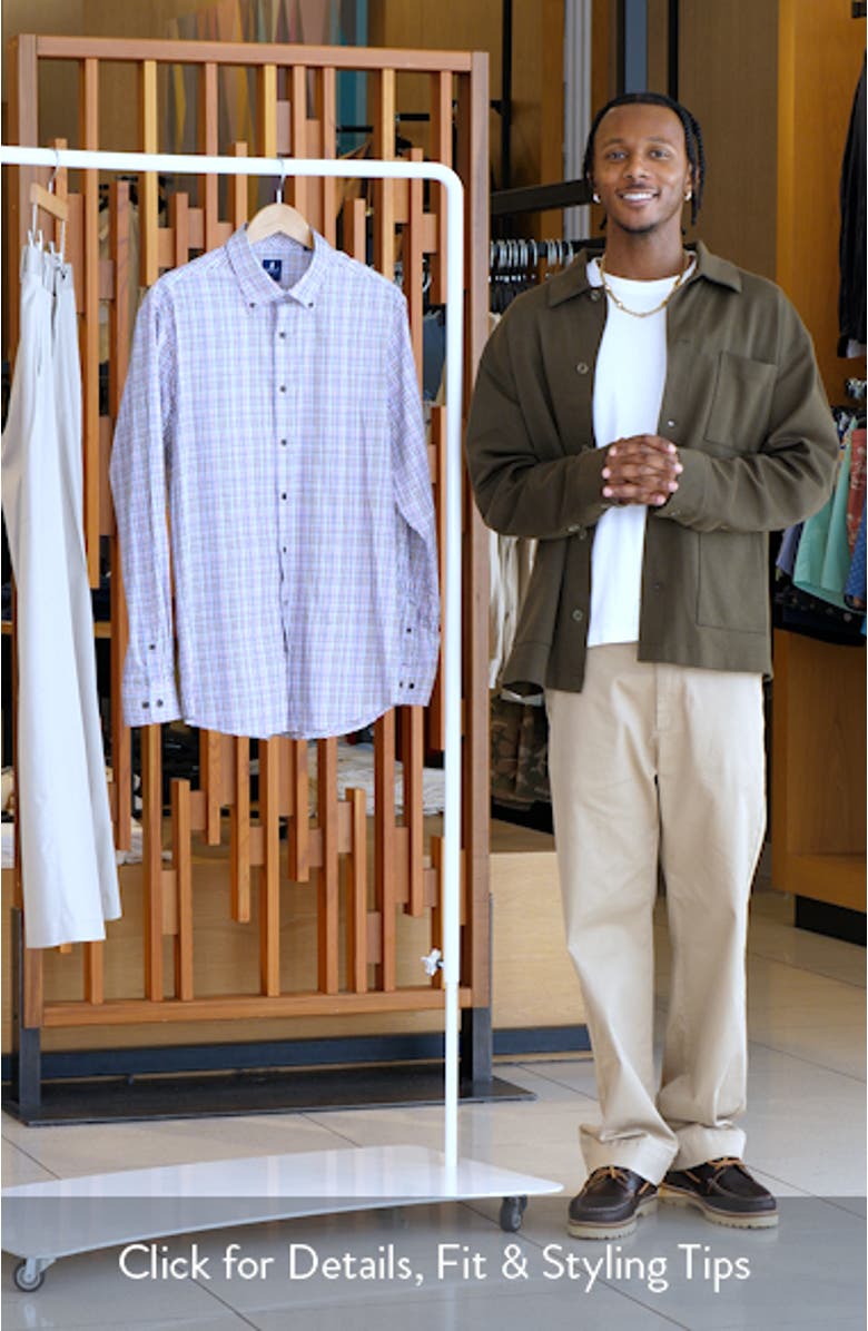 Adelson Check Button-Down Shirt, sales video thumbnail