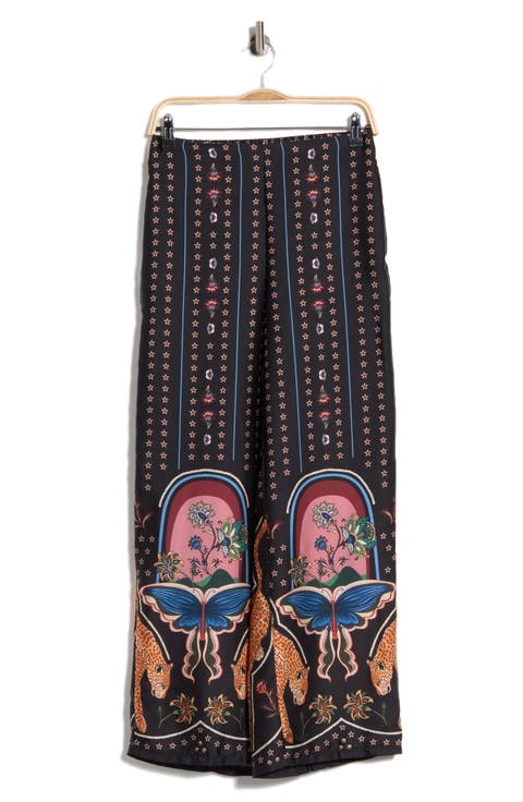 Wide Leg Pull-On Pants
