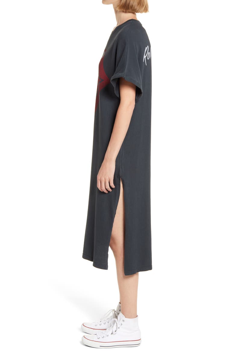 Rolling Stones '89 T-Shirt Dress, Alternate, color, VINTAGE BLACK
