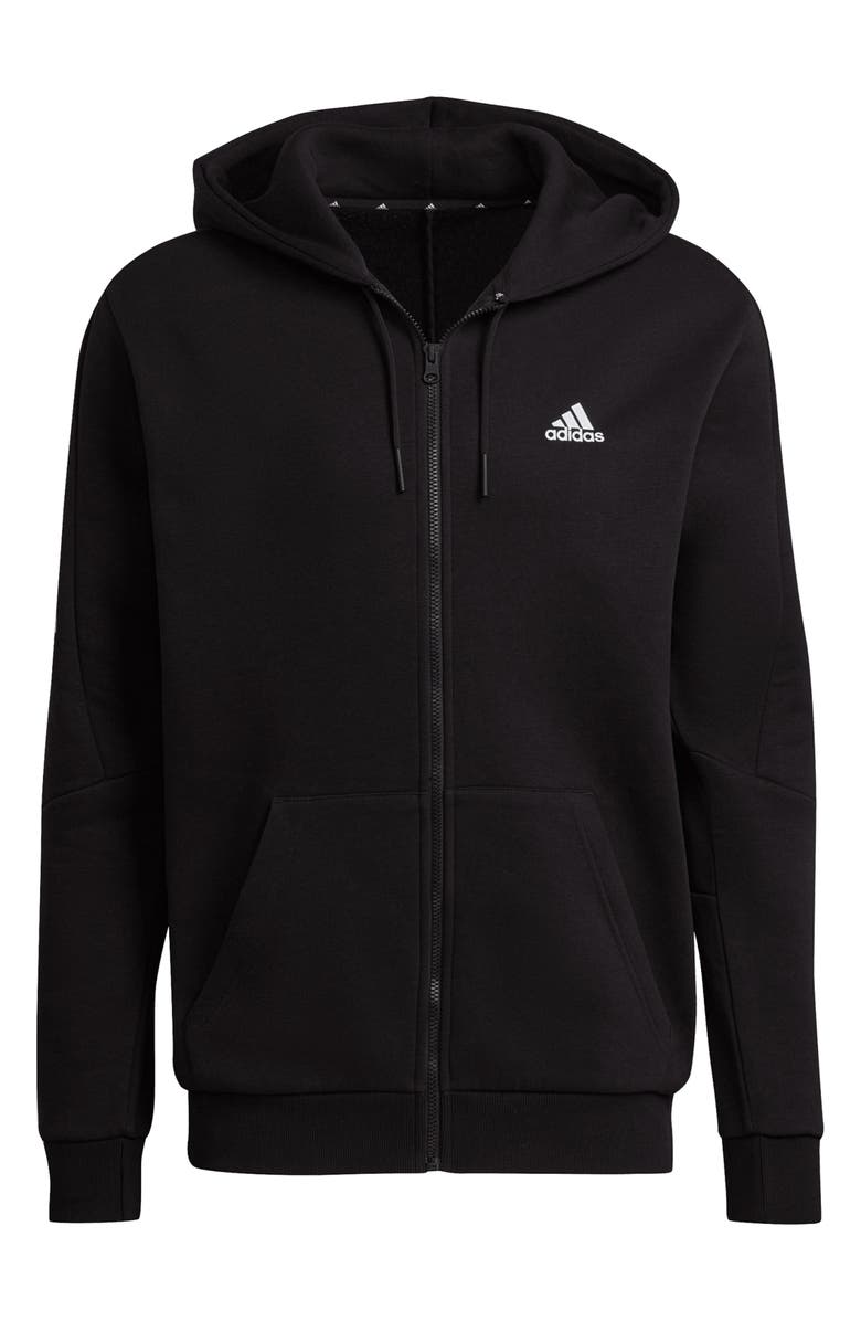 adidas Future Icons 3-Stripes Fleece Full-Zip Hoodie, Alternate, color,