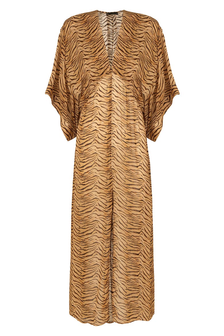 Megan Dolman Sleeve Maxi Cover-Up Dress, Alternate, color, MULTI