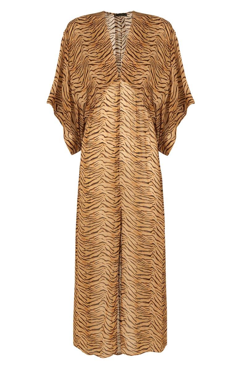 ViX Paula Hermanny Megan Dolman Sleeve Maxi Cover-Up Dress, Alternate, color, Multi