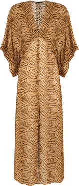 ViX Paula Hermanny Megan Dolman Sleeve Maxi Cover-Up Dress