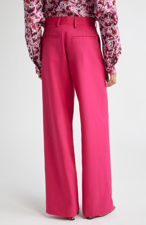 Dries Van Noten Wool & Mohair Straight Leg Pants
