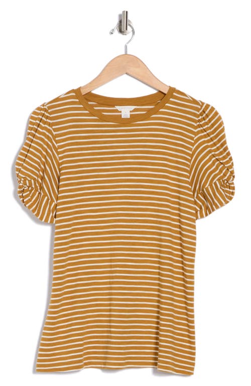 CASLON CASLON® STRIPE TWIST SLEEVE T-SHIRT