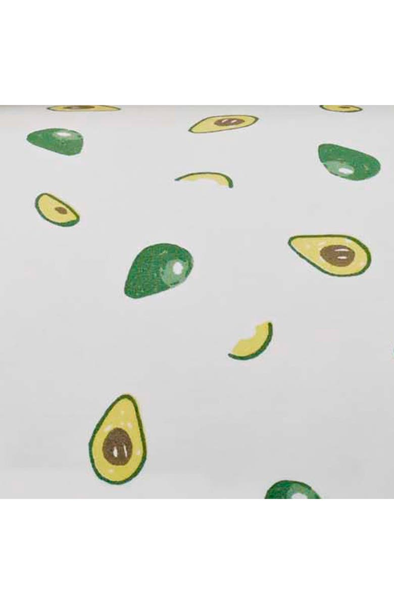 POPPY AND FRITZ Avocado Print 200 Thread Count Cotton Percale Sheet Set, Alternate, color, Green