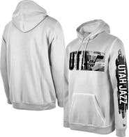 New Era Men's New Era Utah Jazz White Tip-Off Collection Pullover Hoodie