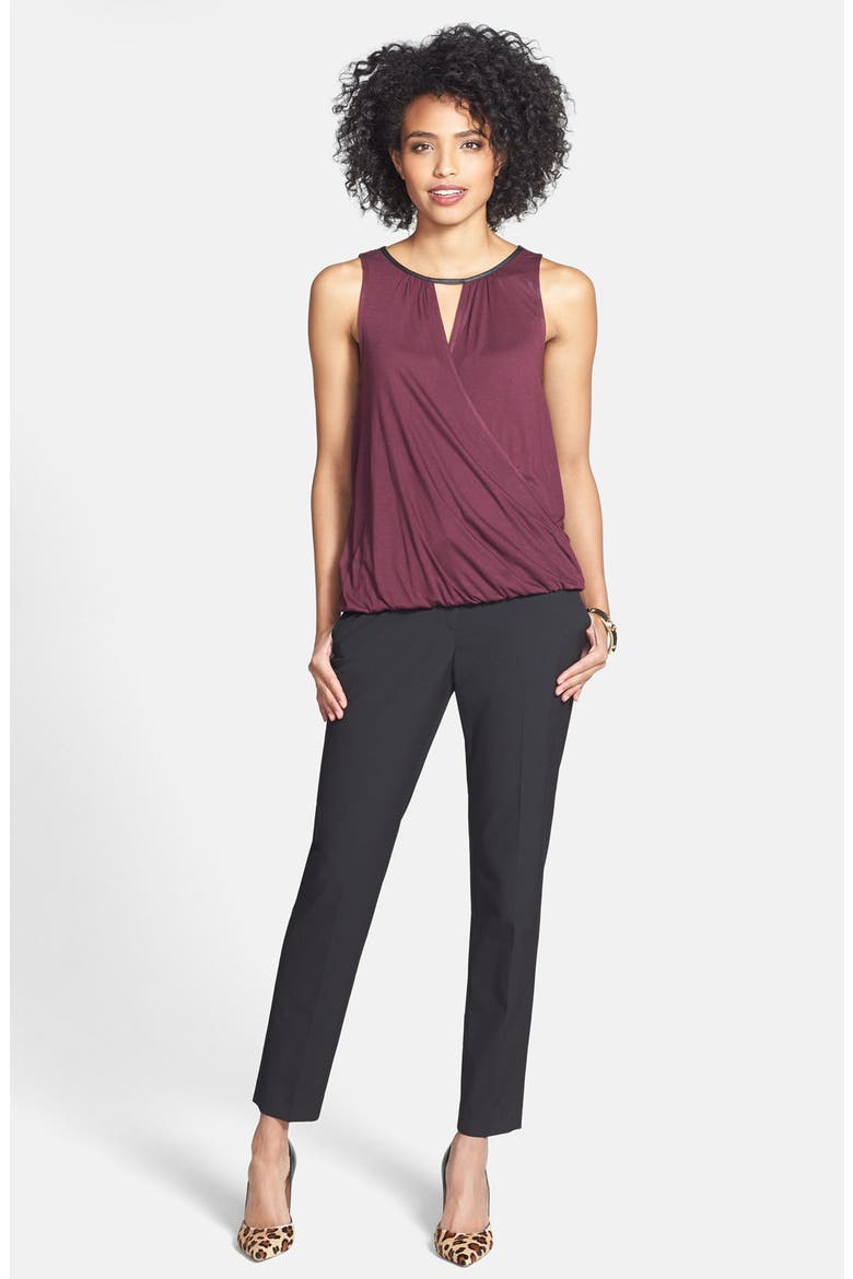 'Taylor' Skinny Ankle Pants, Alternate, color, BLACK