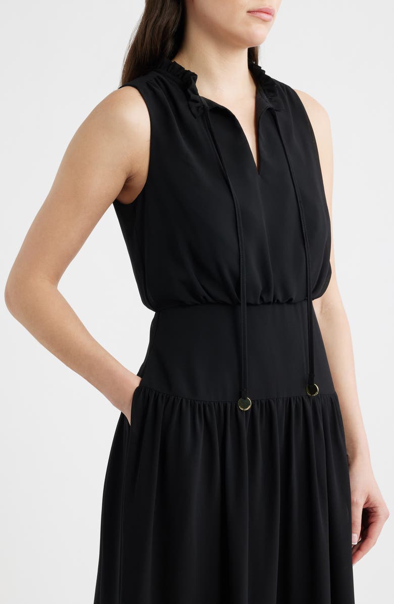 Vince Camuto Soufflé Chiffon Sleeveless Dress, Alternate, color, Black
