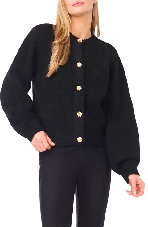 Fina Fuzzy Crewneck Cardigan