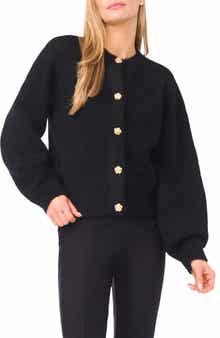 Fina Fuzzy Crewneck Cardigan