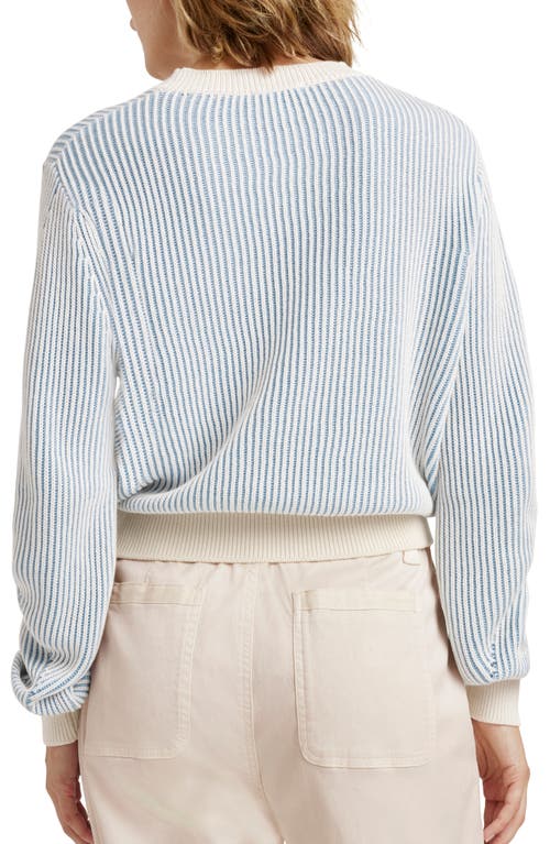 Splendid Ashlyn Rib Cotton Sweater In Moonstone/star
