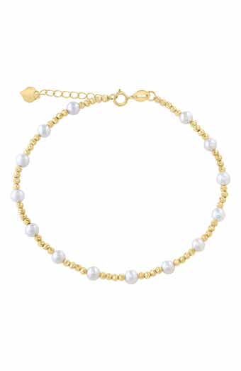 Freshwater Pearl Beaded Chain Bracelet