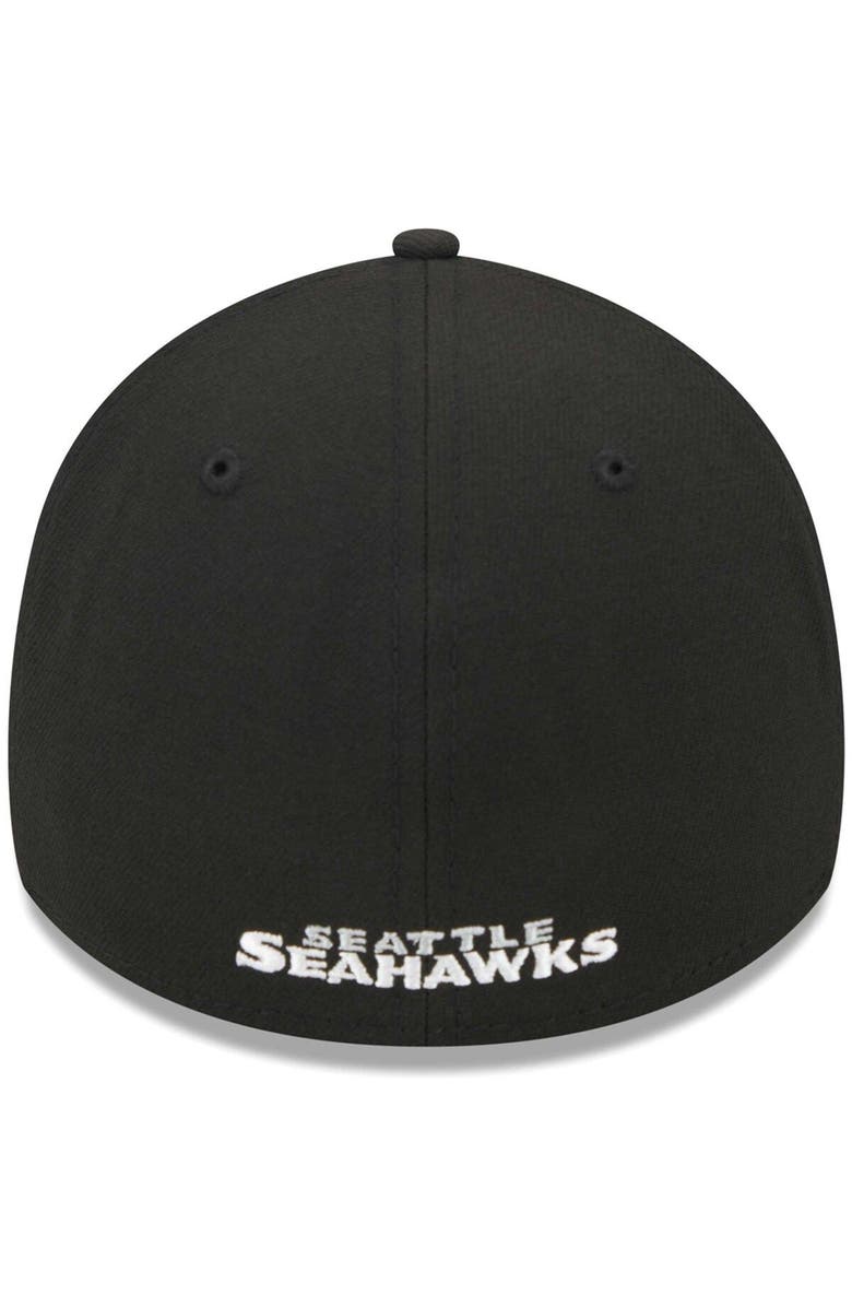 New Era Men's New Era Black Seattle Seahawks  Main 39THIRTY Flex Hat, Alternate, color, 