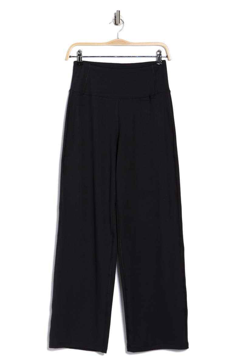 YOGALICIOUS Luxe Straight Leg High Rise Leggings, Alternate, color, Black