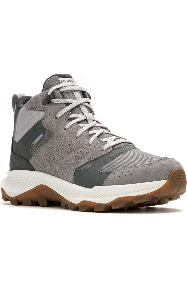 Merrell <p>Tempo Sol Mid Waterproof Hiking Boot (Men)</p>, Main, color, Alloy